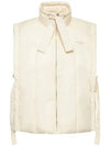 Logo embroidery vest beige - GANNI - BALAAN 2