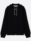 Tech Cotton Zip-Up Hoodie Black - BRUNELLO CUCINELLI - BALAAN 2