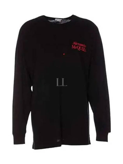 Logo Print Sweatshirt Black - ALEXANDER MCQUEEN - BALAAN 2