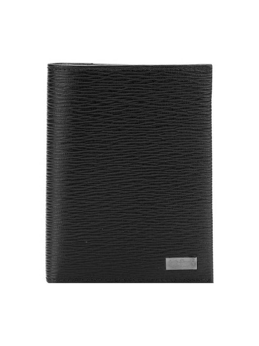 Metal Logo Card Wallet Black - SALVATORE FERRAGAMO - BALAAN 1