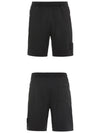 Ghost Fleece Shorts Black - STONE ISLAND - BALAAN 5