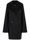 Kent Wool Double-Breasted Peacoat Black - MAX MARA - BALAAN 2