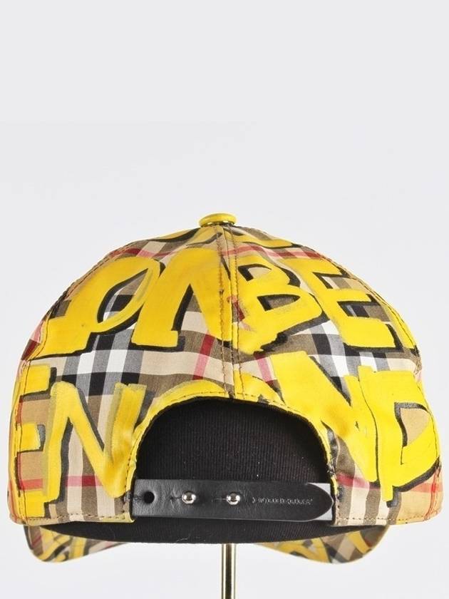 Yellow Graffiti Ball Cap - BURBERRY - BALAAN 3