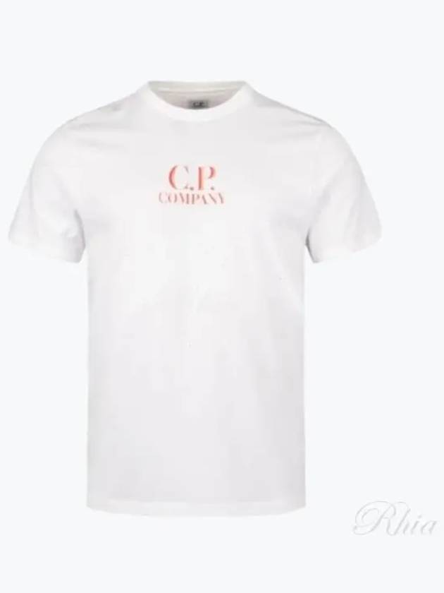 Logo Short Sleeve T-Shirt White - CP COMPANY - BALAAN 2