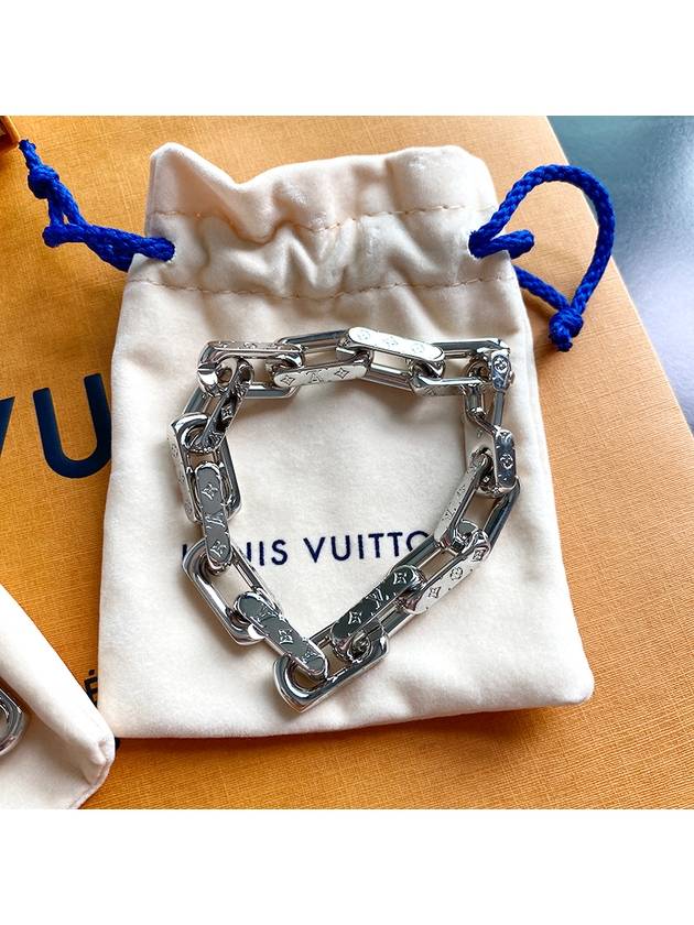 Monogram Chain Bracelet Silver - LOUIS VUITTON - BALAAN 3