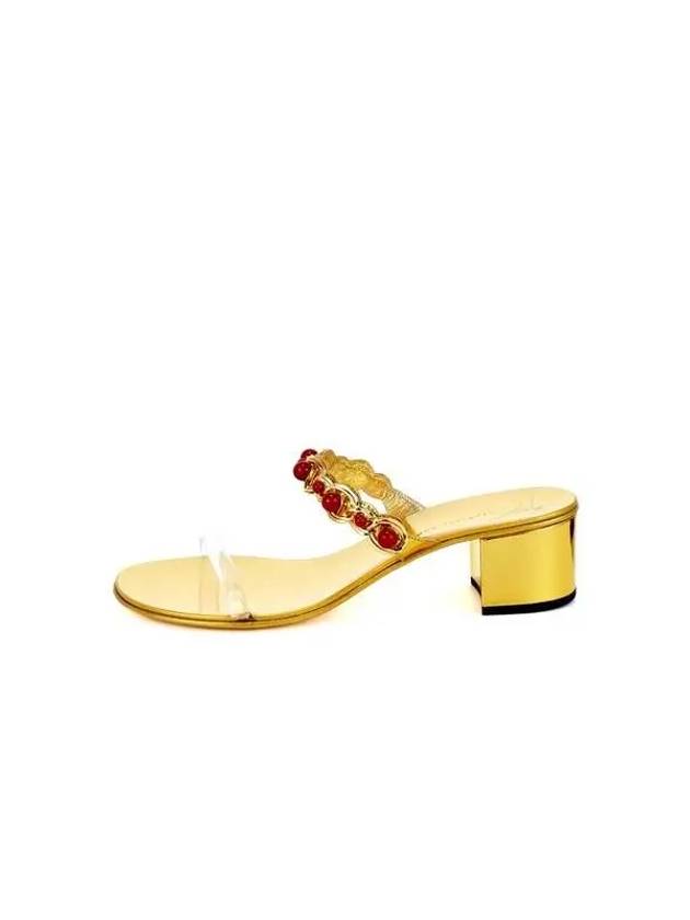 WOMEN ROLL ball strap heel sandals gold 271476 - GIUSEPPE ZANOTTI - BALAAN 1