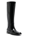 Hunt Leather Long Boots Black - SAINT LAURENT - BALAAN 3