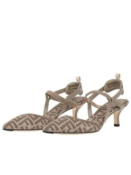 Colibri Lite Medium Slingback Heel Dove Grey - FENDI - BALAAN 2