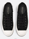 Walk'n Platform Cotton Canvas Low Top Sneakers Black - DIOR - BALAAN 4