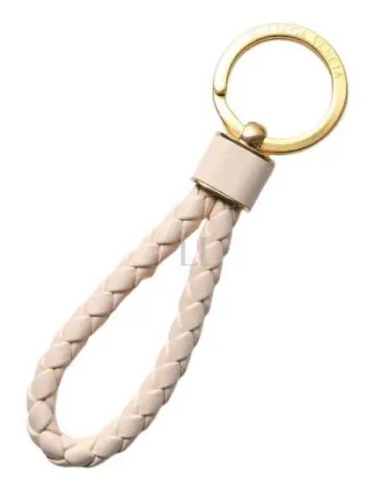 Intrecciato Lambskin Key Holder Pink - BOTTEGA VENETA - BALAAN 2