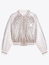 Laminated Silk Casaque Blouson Jacket Argent - CELINE - BALAAN 2