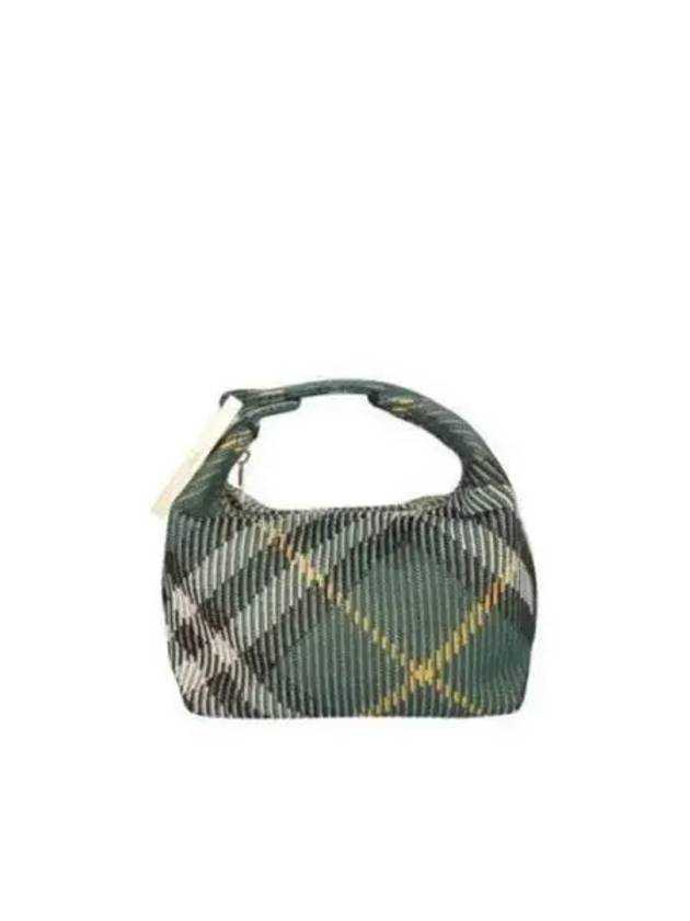 Peg Medium Check Pattern Duffel Bag Green - BURBERRY - BALAAN 2