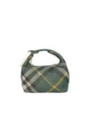 Peg Medium Check Pattern Duffel Bag Green - BURBERRY - BALAAN 2