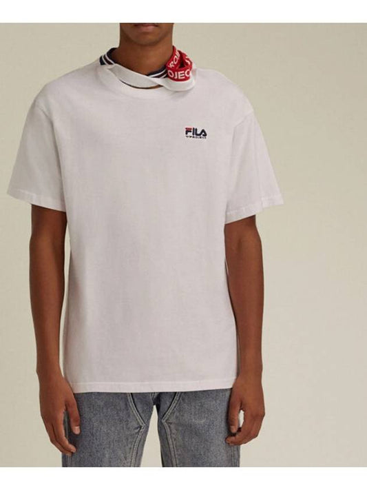 Fila Triple Neck Short Sleeve T-Shirt White - Y/PROJECT - BALAAN 2