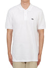 Slim Fit Organic Cotton Polo Shirt White - DIESEL - BALAAN 4