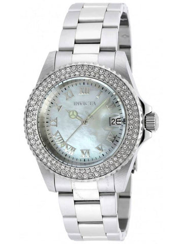 Invicta Angel Mother of Pearl Dial Stainless Steel Ladies Watch 19873 - INVICTA - BALAAN 1