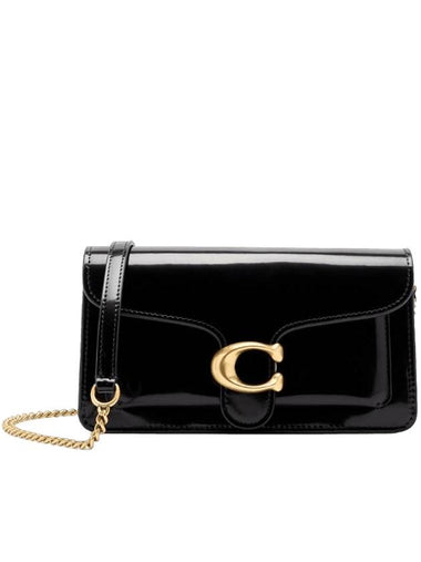 Tabby Chain Clutch Bag Black - COACH - BALAAN 1