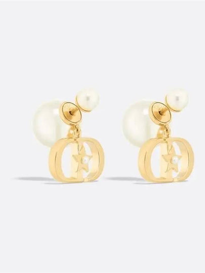 Tribales Resin Pearl Metal Earrings Gold - DIOR - BALAAN 2