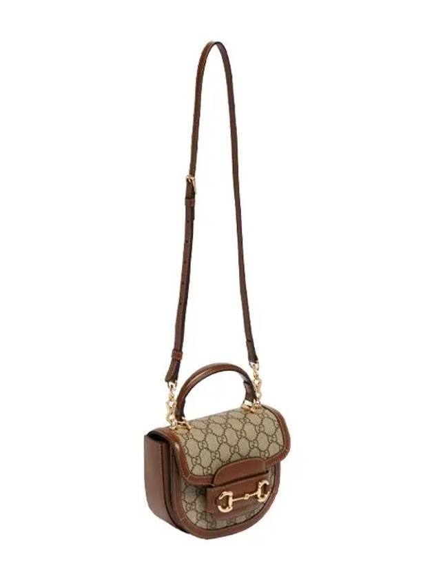 Horsebit 1955 Mini Top Handle Cross Bag Beige Brown - GUCCI - BALAAN 6