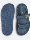 Dioract Strap Lambskin Sandals Midnight Blue - DIOR - BALAAN 5