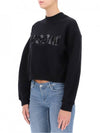 Sequin Logo Crop Sweatshirt MDM86X - MSGM - BALAAN 4