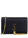 Monogram Chain Shoulder Bag Black - SAINT LAURENT - BALAAN 2