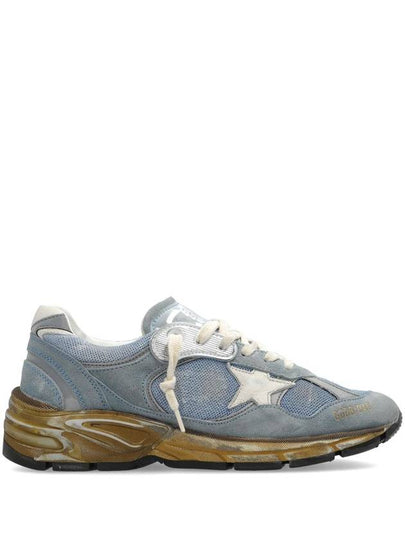 Dad Mesh Suede Tab Low Top Sneakers Blue - GOLDEN GOOSE - BALAAN 2