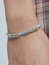 turquoise beads bracelet silver - KND - BALAAN 7