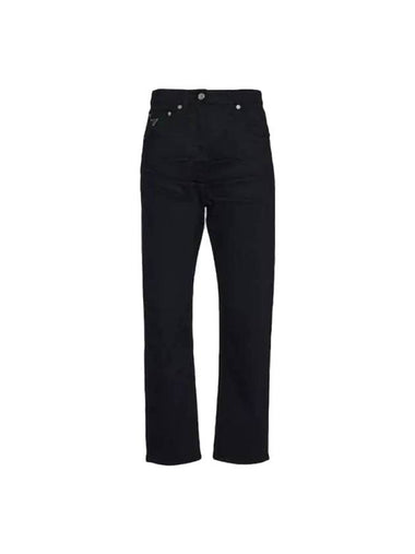 Stretch Denim 5 Pocket Jeans Black - PRADA - BALAAN 1