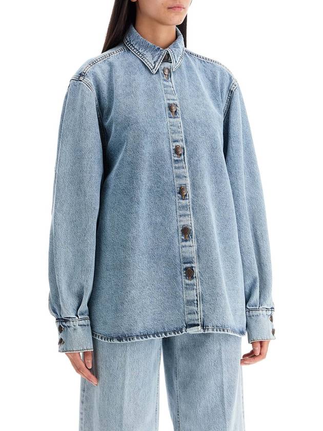 denim oversized shirt for women - MAGDA BUTRYM - BALAAN 2