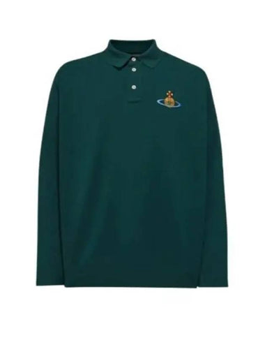 ORB Logo Polo Shirt Green - VIVIENNE WESTWOOD - BALAAN 1