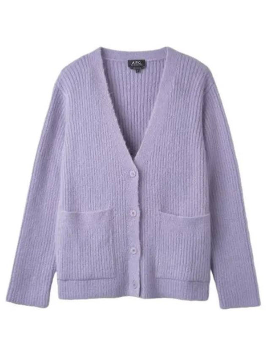 Claudine knit cardigan light purple - A.P.C. - BALAAN 1