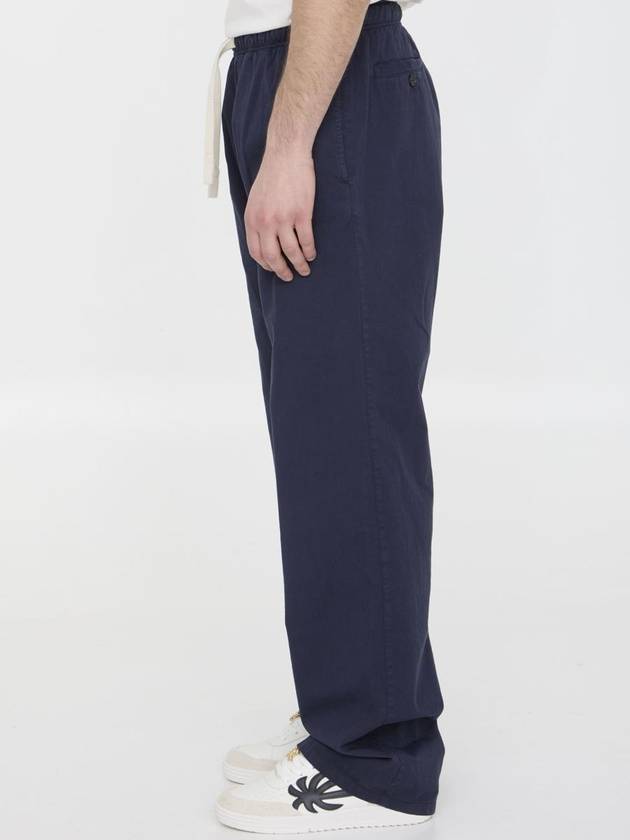 Straight Pants PMCA141S24FAB001 4603 BLUE - PALM ANGELS - BALAAN 4