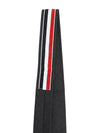 Three Stripes Classic RWB Selvage Super 120 Count Wool Tie Dark Grey - THOM BROWNE - BALAAN 7