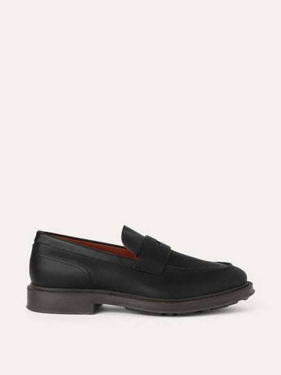 Travis Penny Leather Loafers Black - LORO PIANA - BALAAN 2