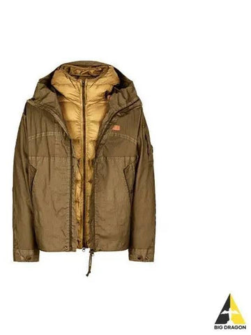 CP Company Gore G Type Hooded Jacket Brown 13CMOW091A 006366G - CP COMPANY - BALAAN 1