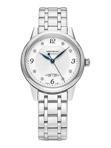 Boheme Date Diamond Silver Metal Watch White - MONTBLANC - BALAAN 1