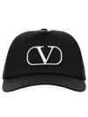 V Logo Ball Cap Black - VALENTINO - BALAAN 2