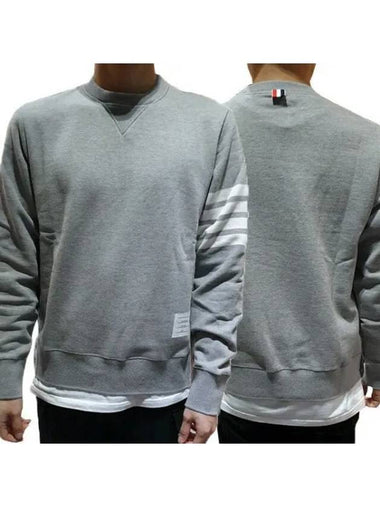 Diagonal armband loopback 4 bar classic sweatshirt 34004941 271062 1099962 - THOM BROWNE - BALAAN 1