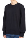 crew neck wool slim fit knit top black - THEORY - BALAAN.