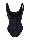 Monogram One-Piece Swimsuit Black - TOTEME - BALAAN 4