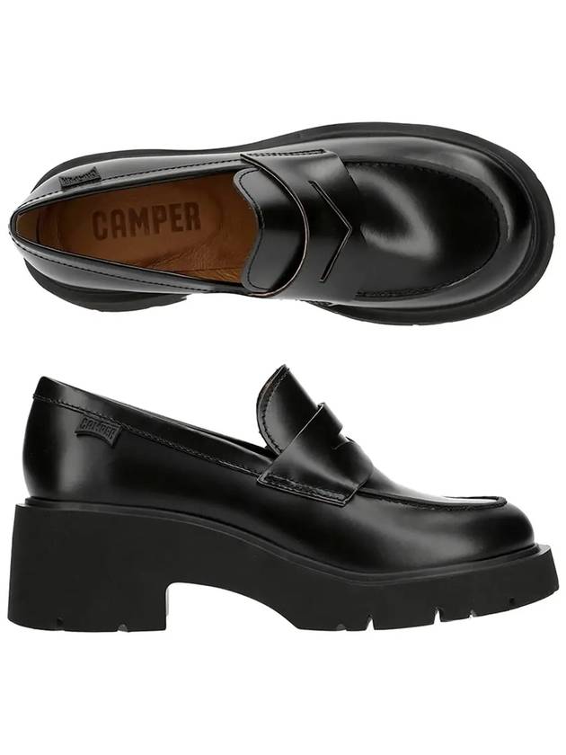 Milah Leather Loafer Black - CAMPER - BALAAN 5