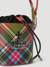 Betty Betty of Plaque Small Tartan Check Bucket Bat - VIVIENNE WESTWOOD - BALAAN 5