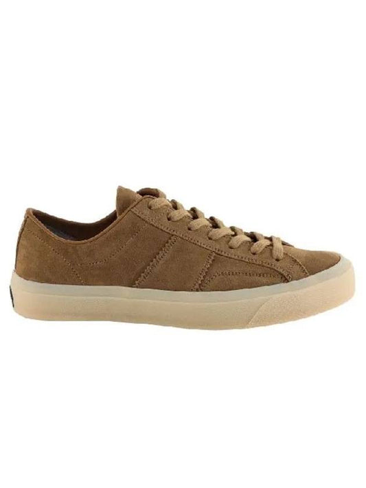 Cambridge Suede Low Top Sneakers Dark Sand - TOM FORD - BALAAN 1