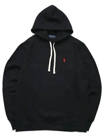 Embroidered Logo Pony Hoodie Black - POLO RALPH LAUREN - BALAAN 2