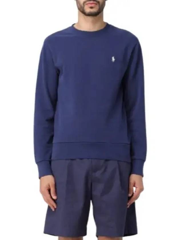 Embroidered Pony Logo Crew Neck Cotton Sweatshirt Cruise Navy - POLO RALPH LAUREN - BALAAN 2