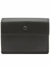 Logo Tri-Fold Leather Half Wallet Black - ACNE STUDIOS - BALAAN 3