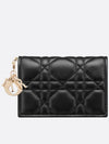 Lady Bloom Card Wallet Black - DIOR - BALAAN 3