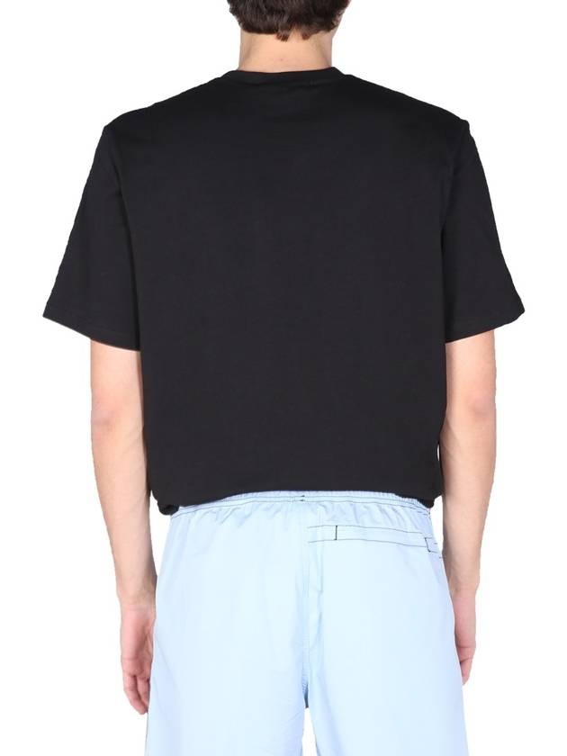 Box Logo Short Sleeve T-Shirt Black - MSGM - BALAAN 8