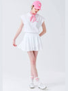 Cooling Double Layer Flare Skirt UPF50 WHITE - MONBIRDIE GOLF - BALAAN 8